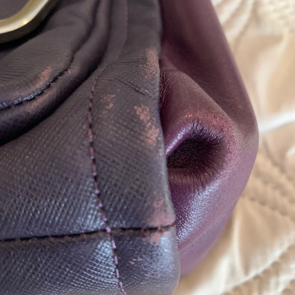 Coach purse. Purple. Crossbody. Used. - Picture 3 of 6